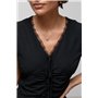 Коротка кльошна сукня з мереживом - бежевий цвет, ONE SIZE (є розміри) 66067  фото - Luxbikini