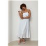 Сукня в горох на бретелях - бірюзовий цвет, ONE SIZE (є розміри) 8371  фото - Luxbikini