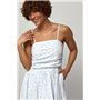 Сукня в горох на бретелях - бірюзовий цвет, ONE SIZE (є розміри) 8371  фото - Luxbikini