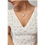 Довга квіткова сукня з мереживом - бежевий цвет, S (є розміри) 6625  фото - Luxbikini