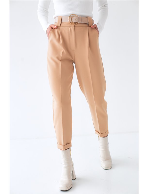 Штани банани з поясом PERRY - світло-коричневий цвет, XL (є розміри) 50536 PERRY фото - Luxbikini