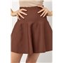 Жіноча мініспідниця сонце-кльош - коричневий цвет, ONE SIZE (є розміри) 241064  фото - Luxbikini