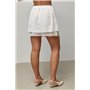 Коротка легка спідниця - білий цвет, ONE SIZE (є розміри) 66030  фото - Luxbikini