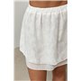 Коротка легка спідниця - білий цвет, ONE SIZE (є розміри) 66030  фото - Luxbikini