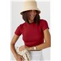Однотонна футболка Massimo Dutti - темно-червоний цвет, L (є розміри) 17030  фото - Luxbikini