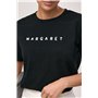 Трикотажна футболка з вишитим написом Margaret - чорний цвет, ONE SIZE (є розміри) 70200  фото - Luxbikini