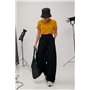 Однотонна трикотажна футболка - чорний цвет, ONE SIZE (є розміри) 00111  фото - Luxbikini