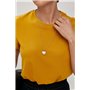 Однотонна трикотажна футболка - чорний цвет, ONE SIZE (є розміри) 00111  фото - Luxbikini