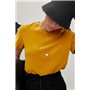 Однотонна трикотажна футболка - чорний цвет, ONE SIZE (є розміри) 00111  фото - Luxbikini