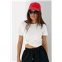 Однотонна трикотажна футболка - чорний цвет, ONE SIZE (є розміри) 00111  фото - Luxbikini