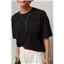 Однотонна трикотажна вільна футболка - білий цвет, XL (є розміри) 26200  фото - Luxbikini