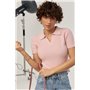 Укорочене в'язане поло - пудра цвет, ONE SIZE (є розміри) 3400  фото - Luxbikini