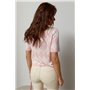 В'язана футболка з ромбами - блакитний цвет, ONE SIZE (є розміри) 12419  фото - Luxbikini