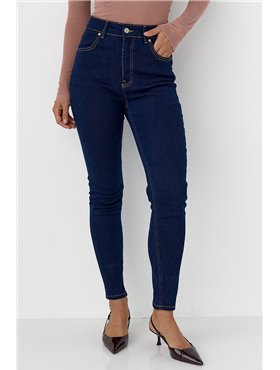 Облягаючі джинси Skinny - синій цвет, 40р (є розміри) 72042  фото - Luxbikini