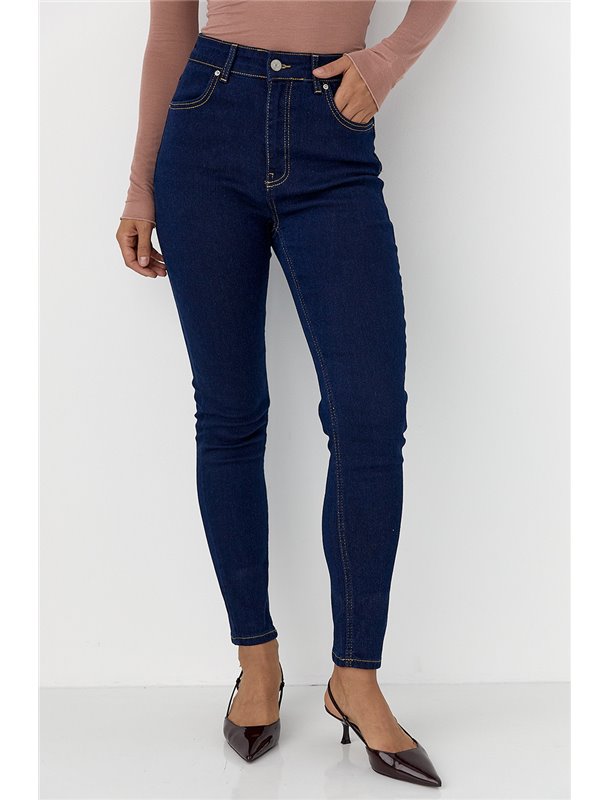 Облягаючі джинси Skinny - синій цвет, 40р (є розміри) 72042  фото - Luxbikini