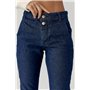 Джинси Mom fit  із застібкою на ґудзиках - синій цвет, 38р (є розміри) 23543  фото - Luxbikini