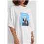 Костюм з футболкою oversize та велосипедками - молочний цвет, S (є розміри) 1318  фото - Luxbikini