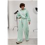 Спортивний костюм із худі та прямими штанами зі швами навиворіт - сірий цвет, M (є розміри) 88362  фото - Luxbikini