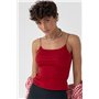 Однотонна майка на тонких бретелях - червоний цвет, ONE SIZE (є розміри) 6751  фото - Luxbikini