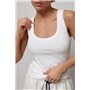 Довга однотонна майка в рубчик - зелений цвет, ONE SIZE (є розміри) 71855  фото - Luxbikini