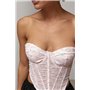 Квітковий корсет-бюстьє - блакитний цвет, S (є розміри) 2950  фото - Luxbikini