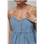Джинсовий топ на бретелях - джинс цвет, ONE SIZE (є розміри) 9298  фото - Luxbikini