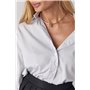 Смугаста жіноча сорочка oversize - світло-сірий цвет, S (є розміри) 30054  фото - Luxbikini