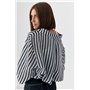 Класична сорочка у смужку - темно-червоний цвет, ONE SIZE (є розміри) 58411  фото - Luxbikini