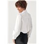 Класична сорочка з краваткою - молочний цвет, ONE SIZE (є розміри) 25319  фото - Luxbikini