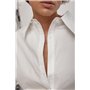 Широка класична сорочка на ґудзиках - бежевий цвет, ONE SIZE (є розміри) 6687  фото - Luxbikini