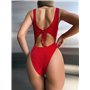 Суцільний купальник з люрексом 1126/89-S Domino фото - Luxbikini