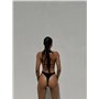 Стильний купальник з трикутною чашкою та фурнітурою, чорний  2888/1-S Domino фото - Luxbikini