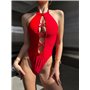 Купальник суцільний з перехрестом та високими трусиками 2944/92-S Domino фото - Luxbikini
