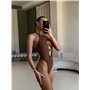 Купальник суцільний з перехрестом та високими трусиками 2944/92-S Domino фото - Luxbikini