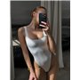 Купальник стильний із фактурної ребристої тканини 2960/89-S Domino фото - Luxbikini
