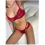 Комплект білизни атлас з мереживом , пояс та гартери 573/123-S Domino фото - Luxbikini