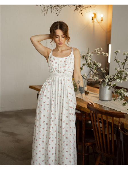 Сукня "Rosetta" тканина штапель Червона квітка 5280 QC фото - Luxbikini