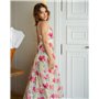Сукня "Rosetta" тканина штапель Рожева квітка 5274 QC фото - Luxbikini