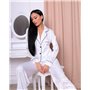 Піжама з шовку Армані Bonnie Білий 3202 QC фото - Luxbikini