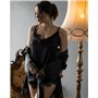 Піжамний костюм трійка Effetto Чорний (Мереживо: Італія) 2312 QC фото - Luxbikini