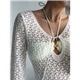 Пляжне плаття в'язане коротке виріз крапля рукав довгий