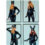 Латексний комбінезон - Чорний - S/M - Еротична білизна X0000763 China фото - Luxbikini