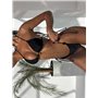 Купальниик трикутник з декоруванням 1121/9-S Domino фото - Luxbikini
