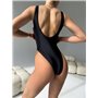 Суцільний купальник з сіткою в зоні декольте 2997/93-S Domino фото - Luxbikini