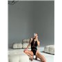 Суцільний купальник з сіткою в зоні декольте 2997/93-S Domino фото - Luxbikini