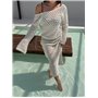 Сукня в'язана молочна 3018/112-S Domino фото - Luxbikini