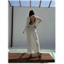 Сукня в'язана молочна 3018/112-S Domino фото - Luxbikini