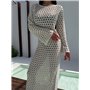 Сукня в'язана молочна 3018/112-S Domino фото - Luxbikini
