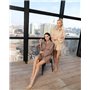 Домашній костюм (натуральний льон) "Gracia" Молочний 2679 QC фото - Luxbikini