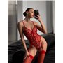 Червоне боді з вишивкою 722/23-S Domino фото - Luxbikini